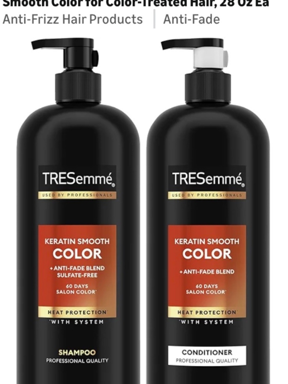 TRESemme keratin color shampoo & conditioner